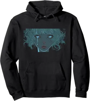 Anime Girl Crying Funny Graphic Tees Pullover Hoodie