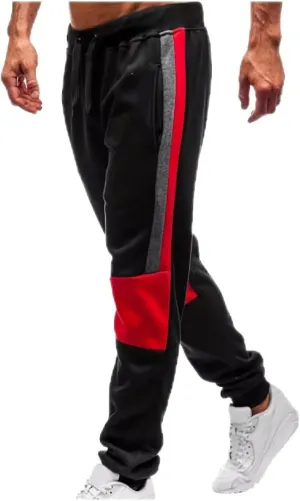 BIFUTON Joggers for Men,Mens Sweatpants with Pockets Color Matching Golf Pants for Men Relaxed Fit Lounge Pants Trousers