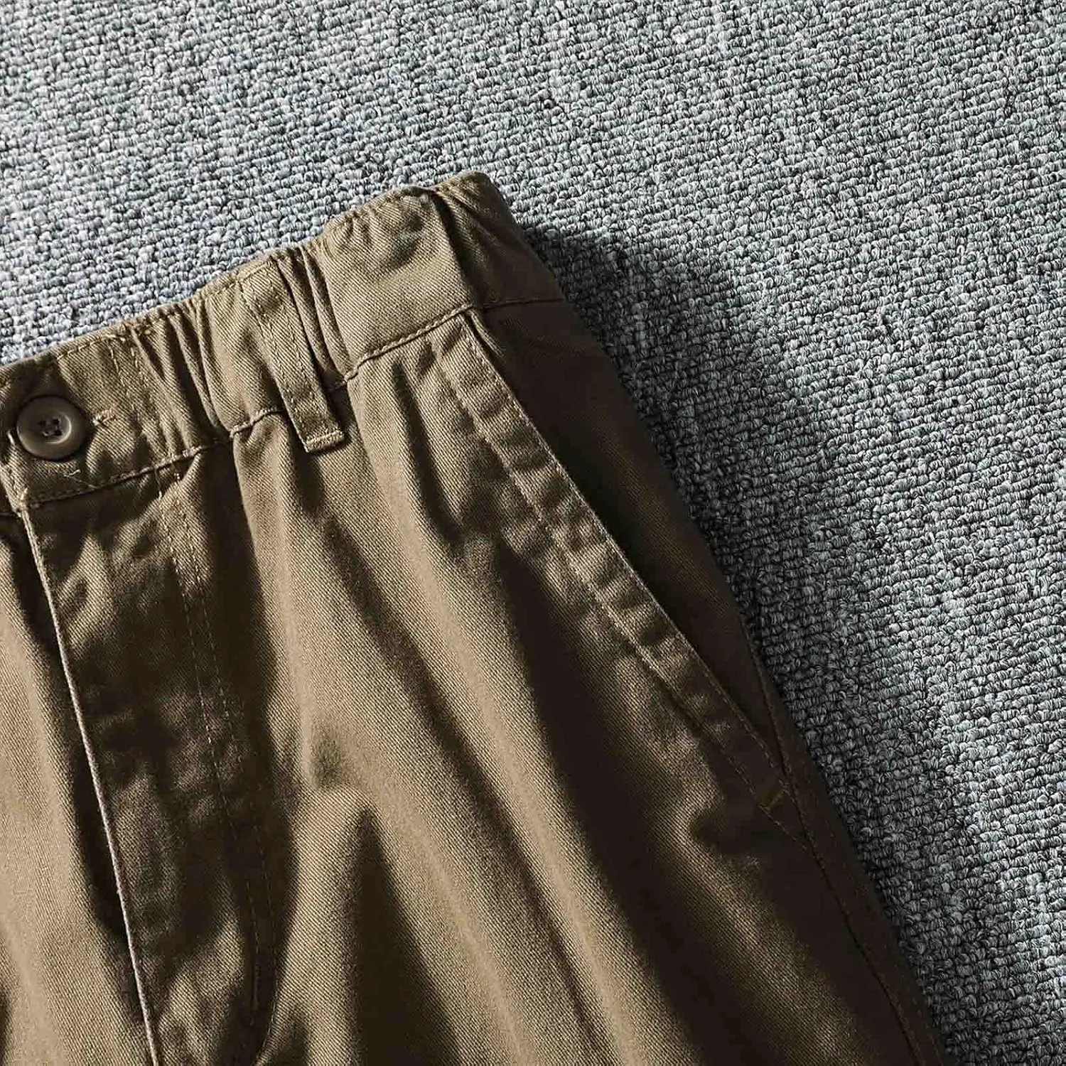 Big and Tall Men Cargo Jogger Sweat Pants Open Bottom Ripstop Hiking Work Pants Relaxed Fit Elastic Waisted Cuffed Ankle