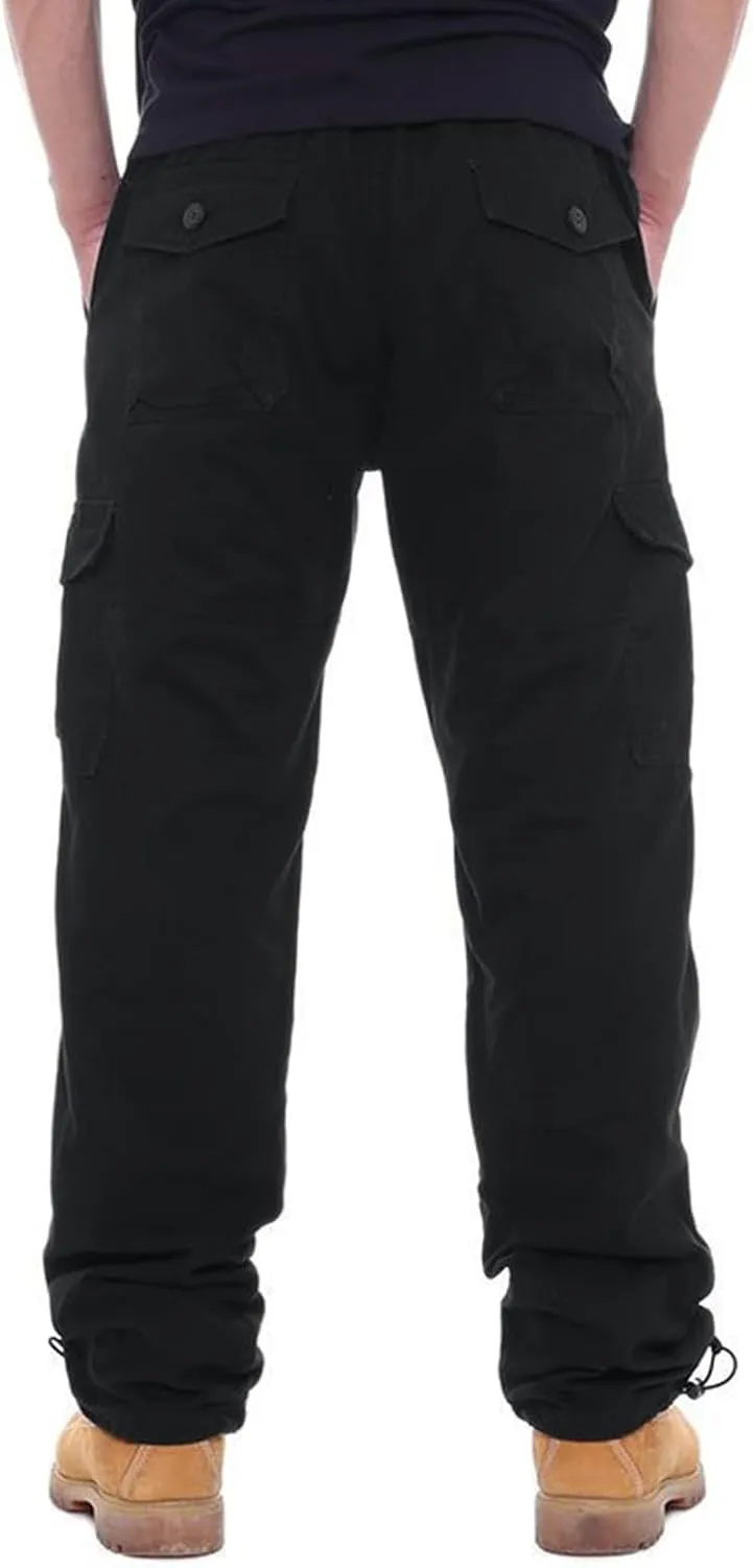 Cargo Pants for Men Multi Pockets Baggy Pants Stretch Skinny Fit Sweatpants Plus Size Hunting Pants 2024
