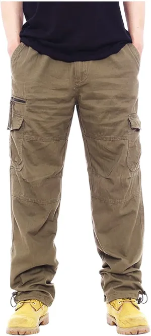 Cargo Pants for Men Multi Pockets Baggy Pants Stretch Skinny Fit Sweatpants Plus Size Hunting Pants 2024