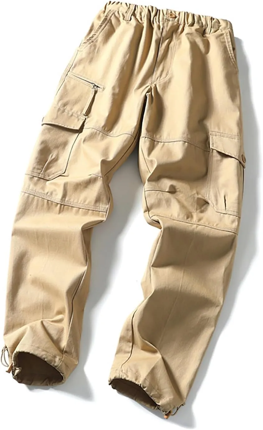 Cargo Pants for Men Multi Pockets Baggy Pants Stretch Skinny Fit Sweatpants Plus Size Hunting Pants 2024