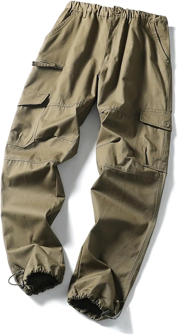 Cargo Pants for Men Multi Pockets Baggy Pants Stretch Skinny Fit Sweatpants Plus Size Hunting Pants 2024