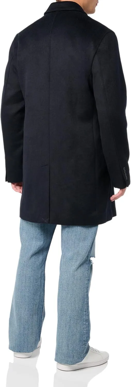 Cole Haan mens Wool Plus Topper Button Front Coat