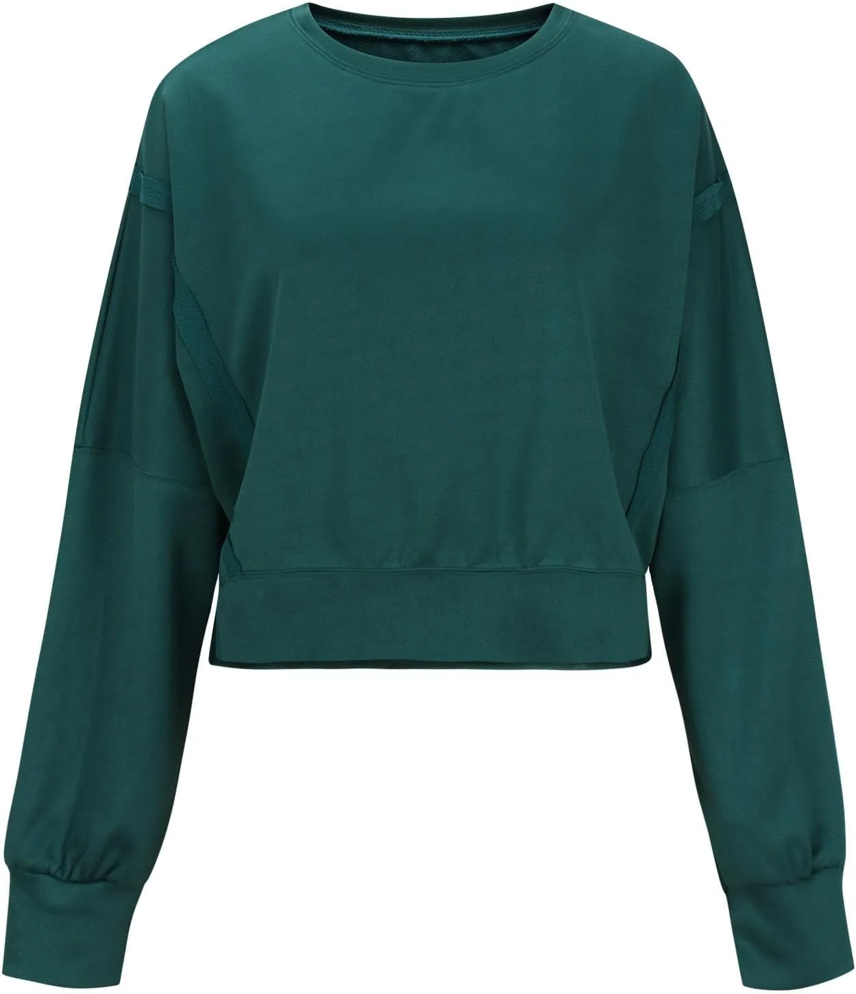 Cropped Sweatshirt For Women Fashion 2024 Casual Long Sleeve Crewneck Oversized Pullover Sweatshirts Fall y2k Clothes