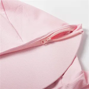 Cycling Clothing Women, Breathable Skin-Friendly,Large Brim Sunscreen,Pink,M,Running Hiking Light Jackets