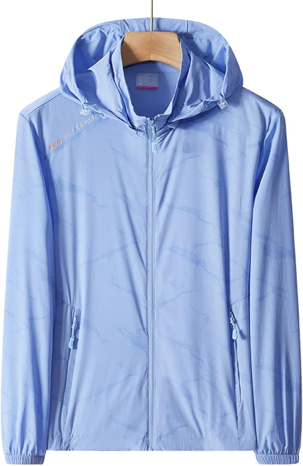 Cycling Clothing Women, Ice Silk Breathable, Couple Sun Protection Clothing, Blue, XXL,Running Hiking Light Jackets