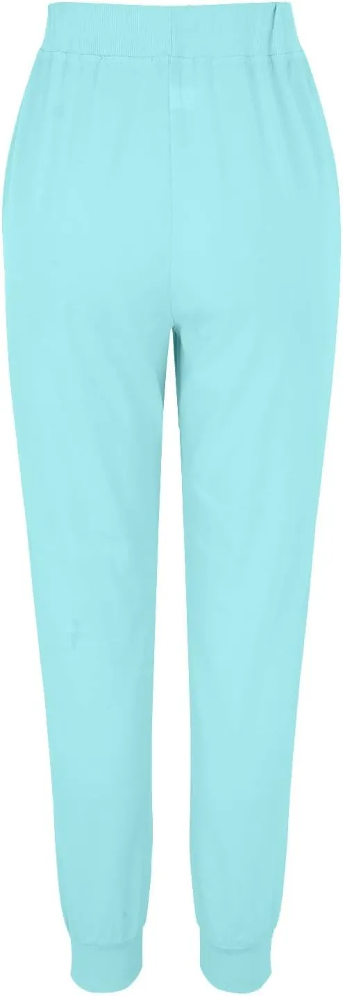 Elastic Waist Pants For Women Loose Cinch Bottom Cotton Linen Summer Plain Trousers Lounge Tapered Pants with Pockets