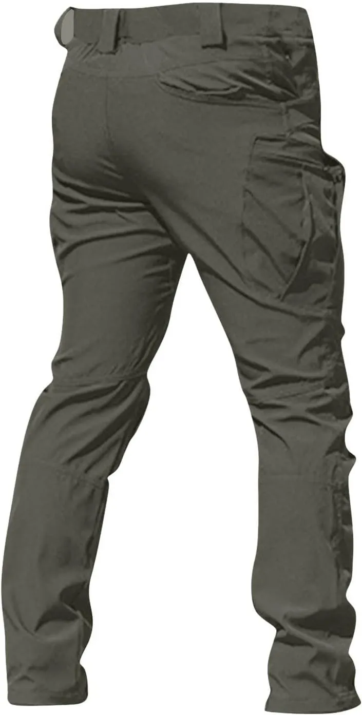 Flexcamo -Tactical Waterproof Pants Tactical Pant for Men Relaxed Fit Work Camo Hiking Cargo Pants Multi Pockets