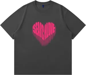 Graphic Tees Vintage Oversized Tshirts: Mens Womens Tops for Casual Summer - Teens Y2k Clothes for School University