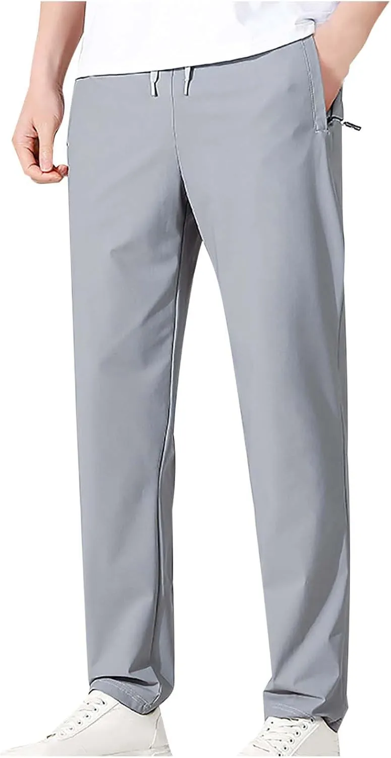 Hiking Pants for Men Lightweight Athletic Sweatpants Quick Dry with Pockets Gym Running Golf Track Workout Pants