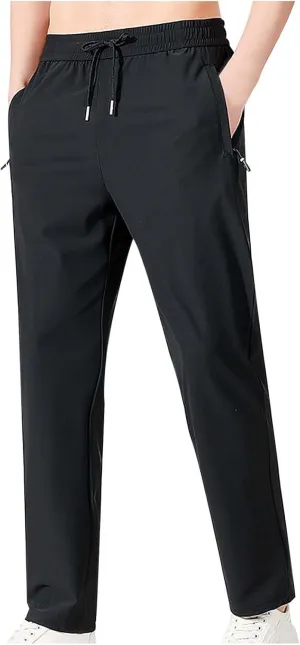 Hiking Pants for Men Lightweight Athletic Sweatpants Quick Dry with Pockets Gym Running Golf Track Workout Pants