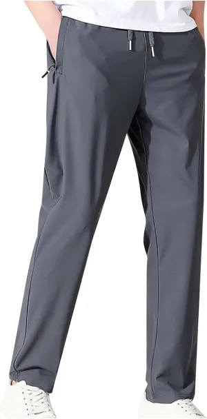 Hiking Pants for Men Lightweight Athletic Sweatpants Quick Dry with Pockets Gym Running Golf Track Workout Pants
