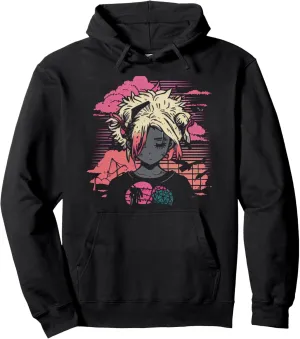 Japanese Anime Girl Graphic Tees for Girls Pullover Hoodie