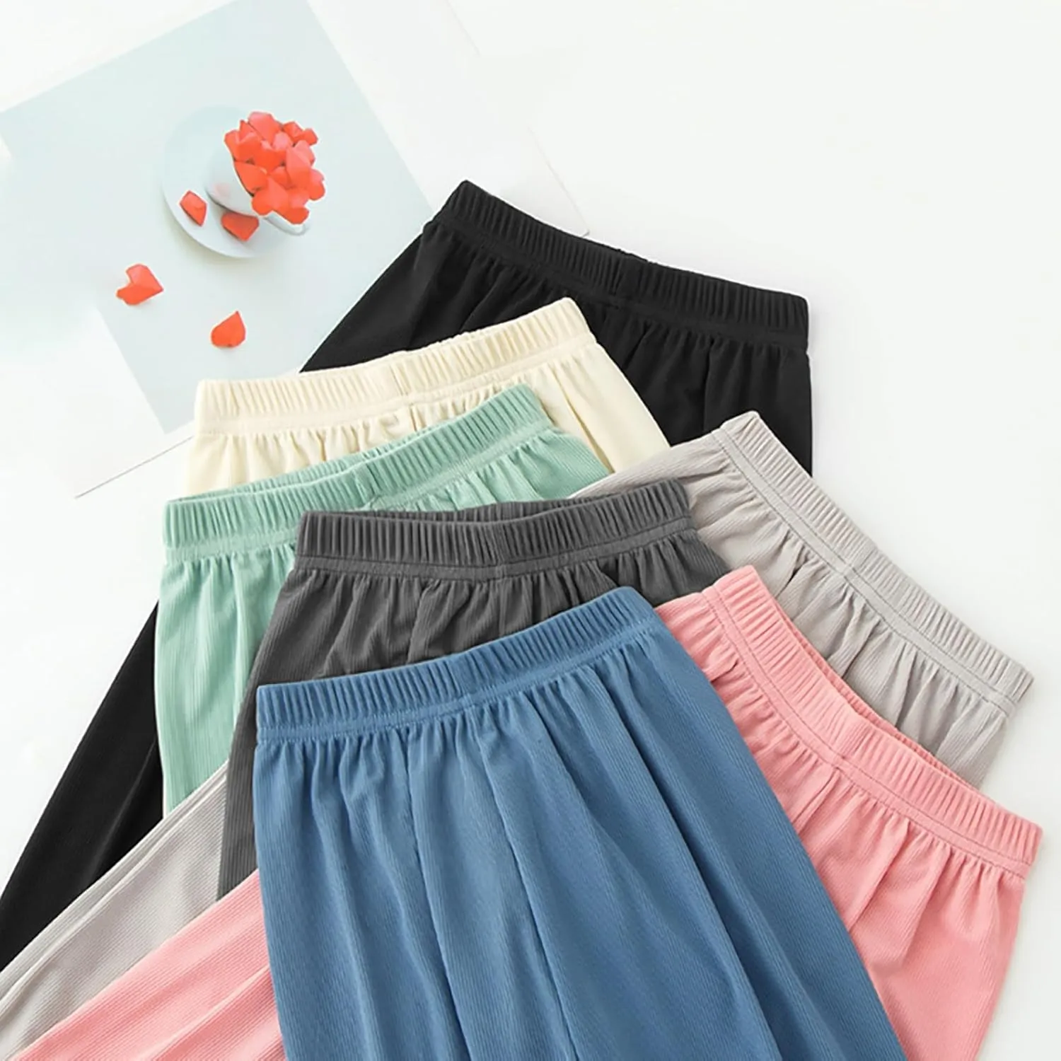 Kids Boys Girls Loose Pants Spring Summer Sweatpants Elastic Waist Home Leisure Outdoor Activities