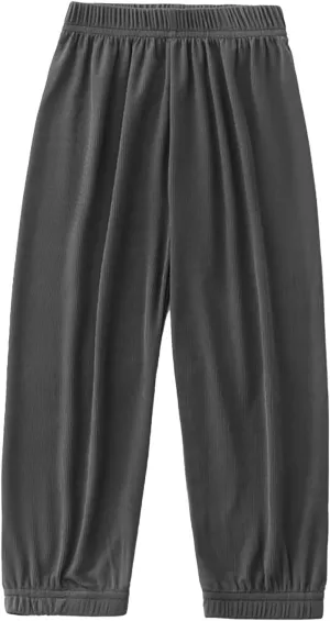 Kids Boys Girls Loose Pants Spring Summer Sweatpants Elastic Waist Home Leisure Outdoor Activities