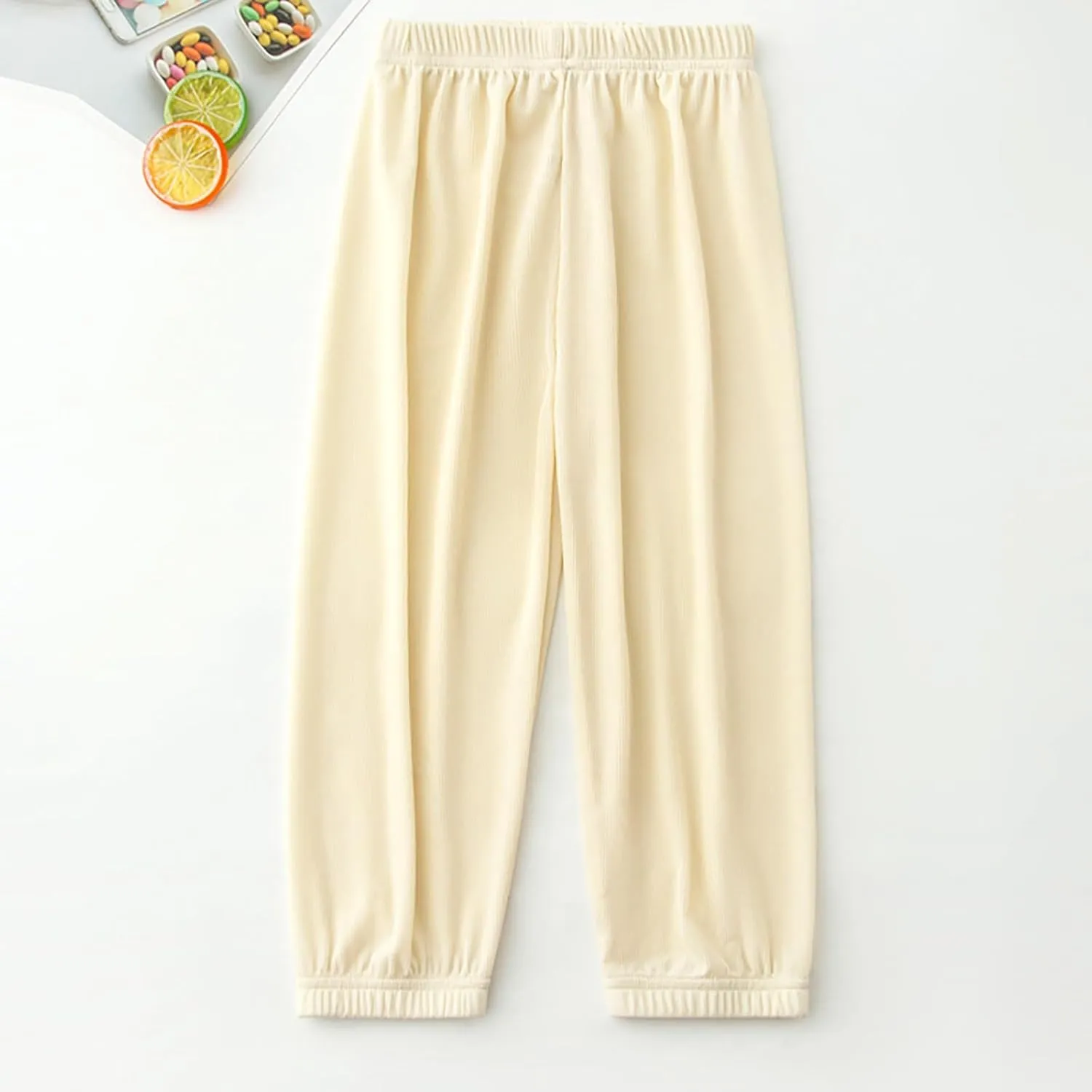 Kids Boys Girls Loose Pants Spring Summer Sweatpants Elastic Waist Home Leisure Outdoor Activities