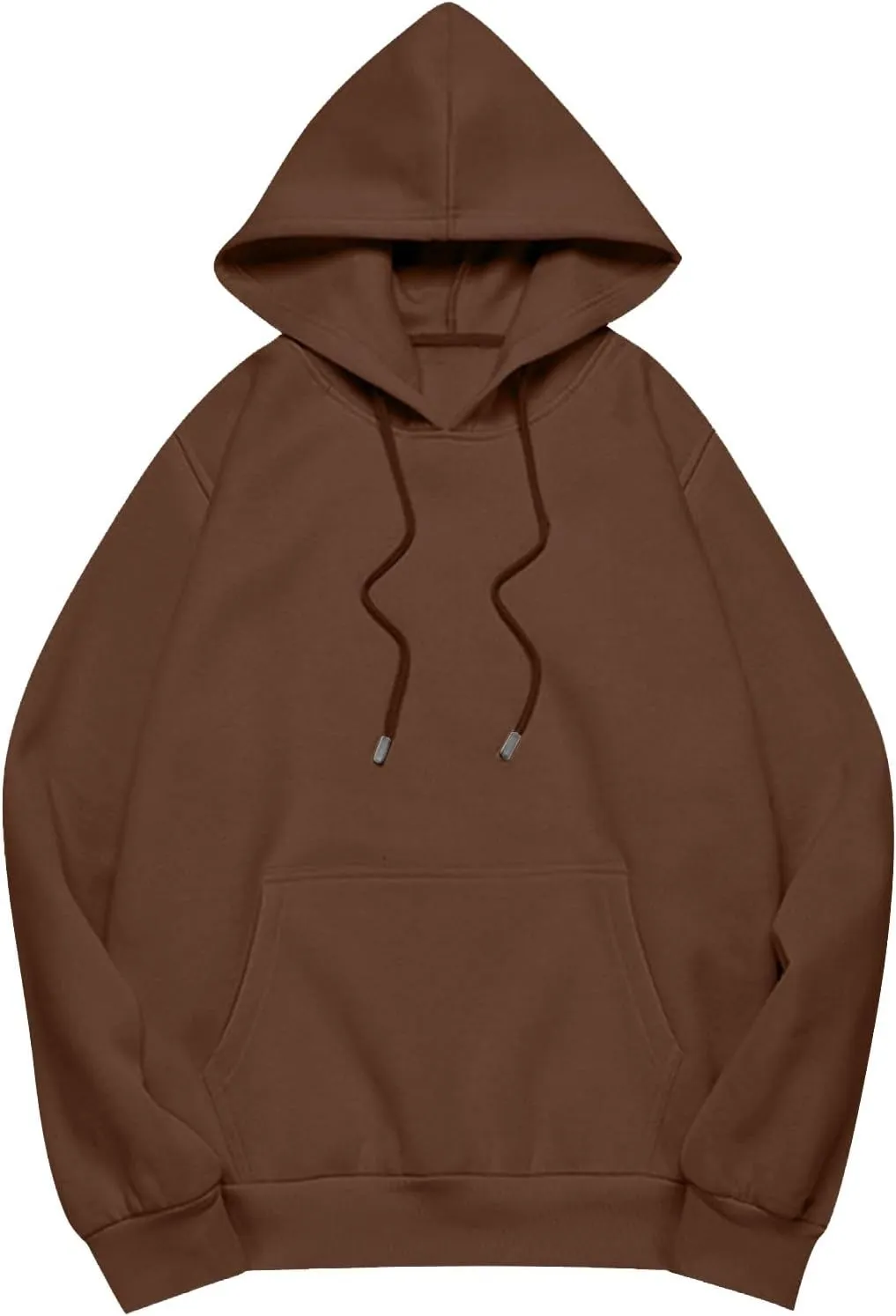 KIKX0DE Womens Oversized Sweatshirts Fleece Hoodies Long Sleeve Shirts Pullover Drop Shoulder Outfits 2024 With Pocket