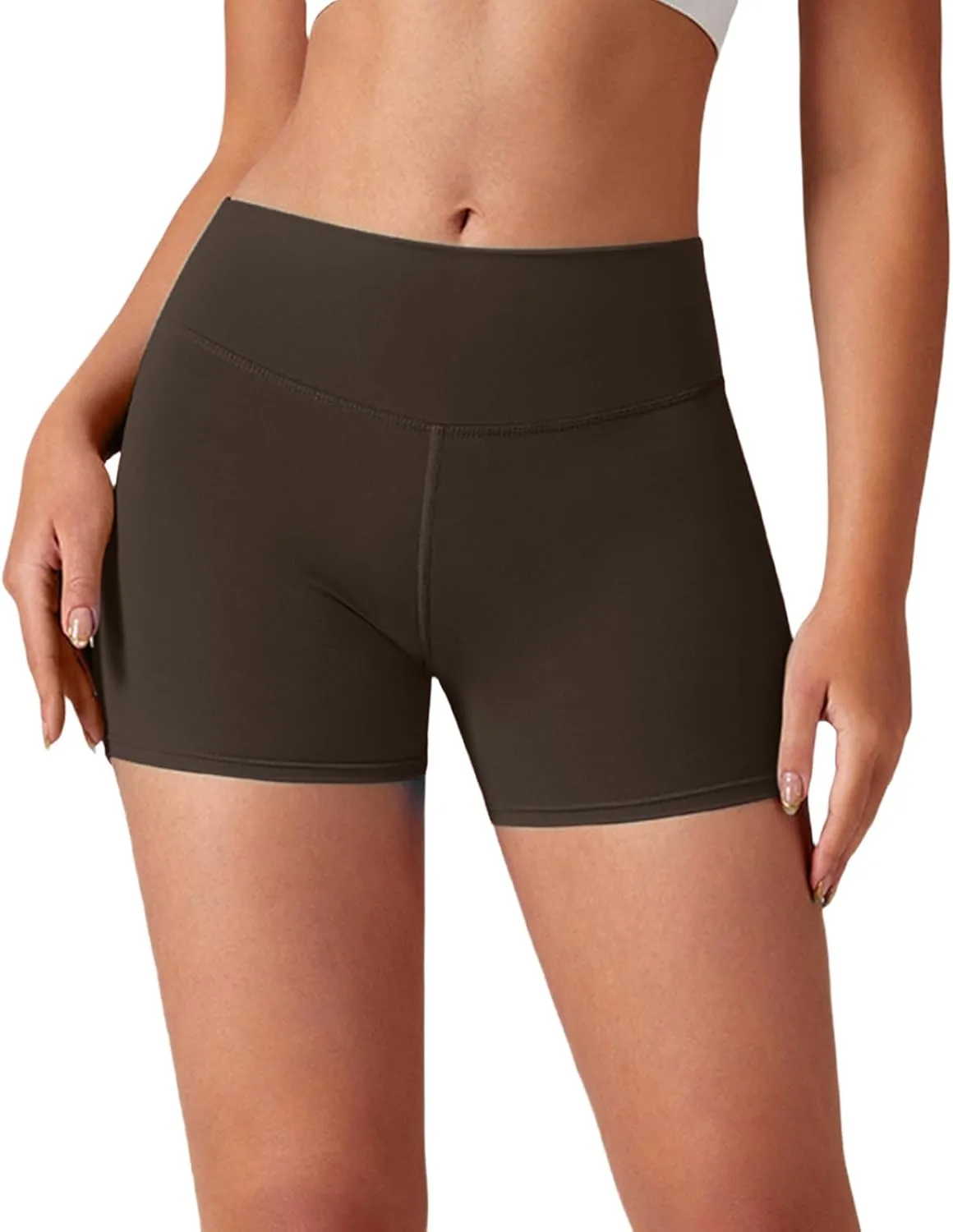 Kubbon Workout Shorts Womens Butt Booty Yoga Lifting Shorts High Waisted Quick Dry Running Athletic Leggings with Pockets