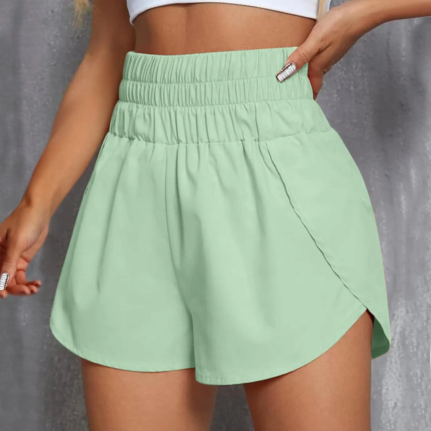 LCMTWX Women's Shorts Womens Pants Solid Pocket Waist Loose Pants Women's Shorts Athletic Shorts for Women Women Womens