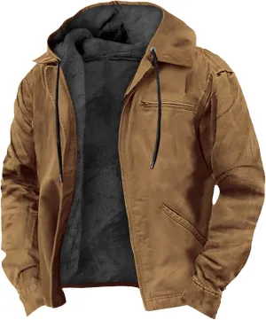 Light Jackets For Men Vintage Long Sleeve Coats: Classic Print Jackets Trendy Sweatshirt Sweaters Hoodie