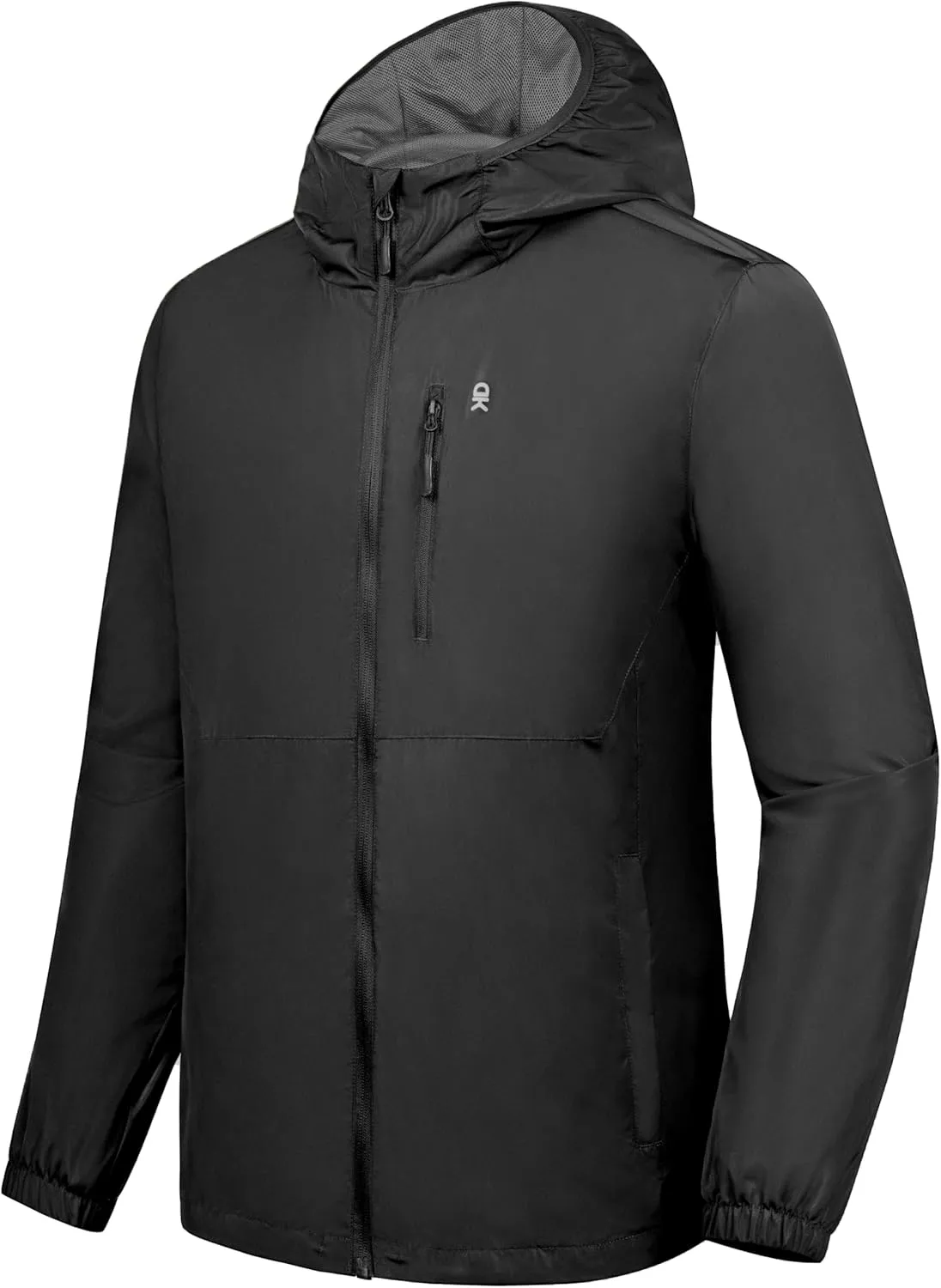 Little Donkey Andy Mens Windbreak Jacket, Quick Drying Water Repellent Light Jackets for Men Wrinkle Reduction