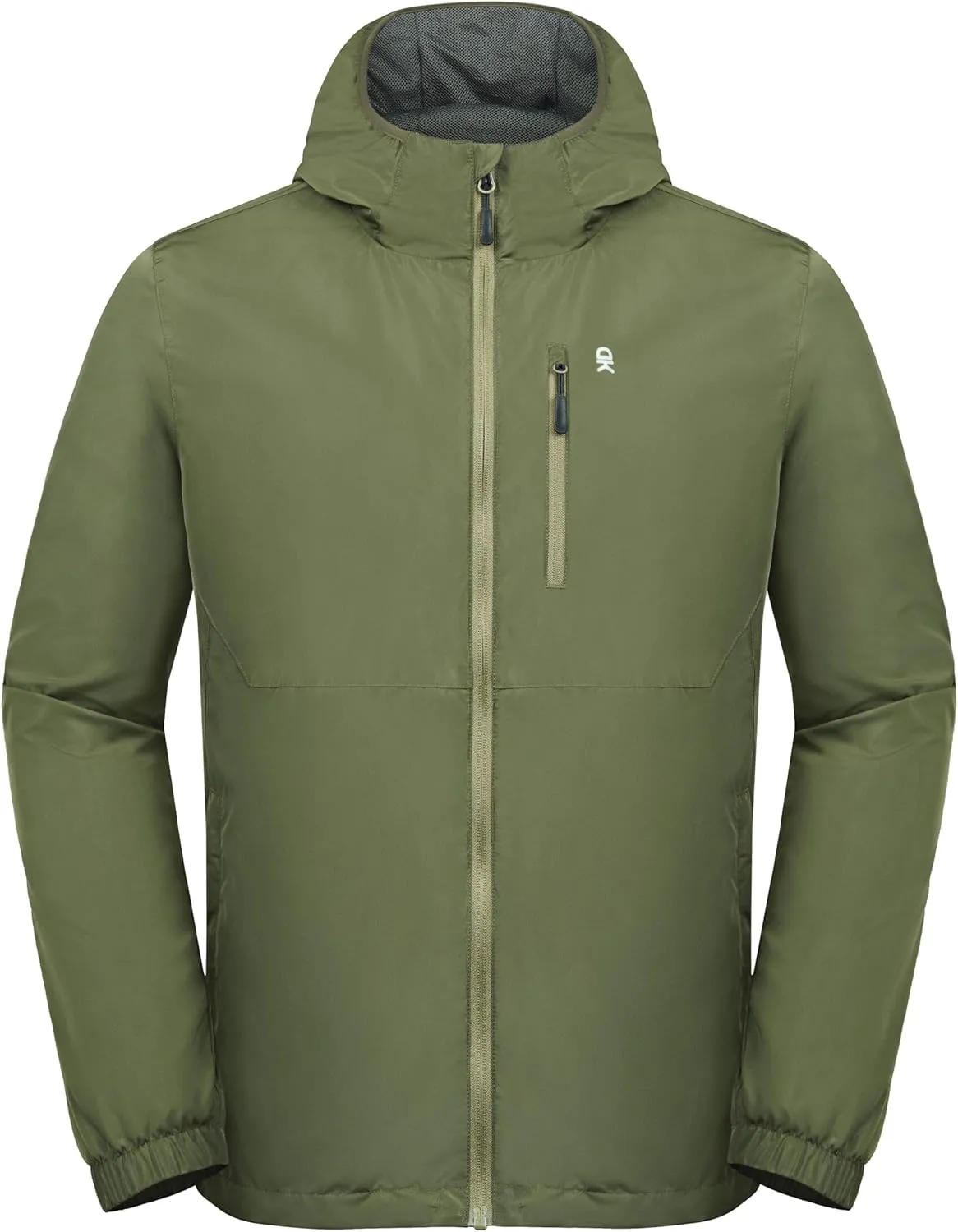 Little Donkey Andy Mens Windbreak Jacket, Quick Drying Water Repellent Light Jackets for Men Wrinkle Reduction