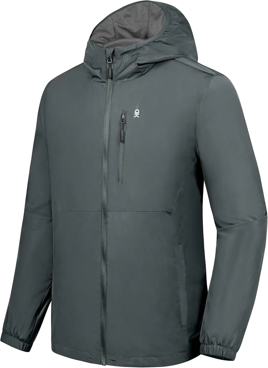Little Donkey Andy Mens Windbreak Jacket, Quick Drying Water Repellent Light Jackets for Men Wrinkle Reduction