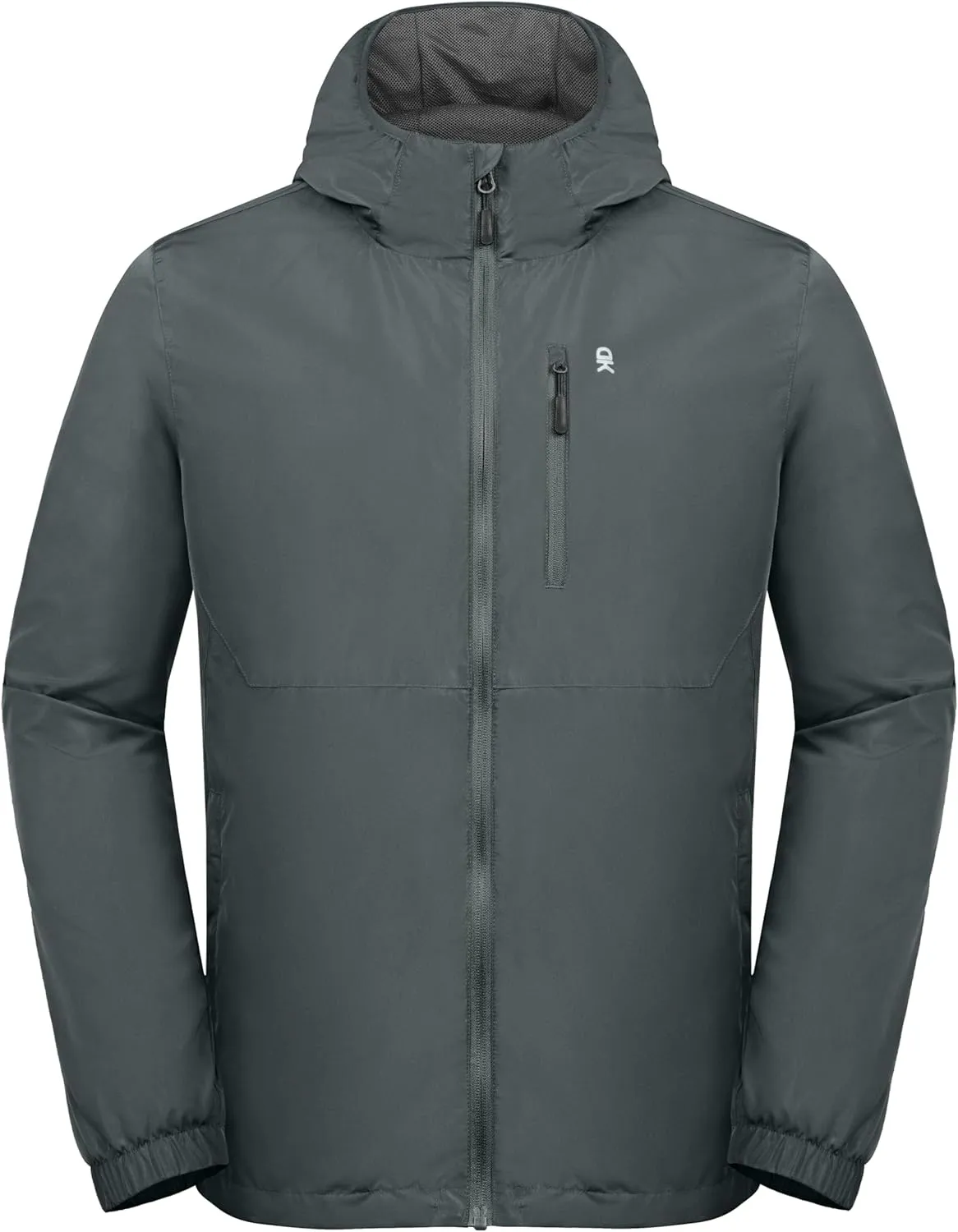 Little Donkey Andy Mens Windbreak Jacket, Quick Drying Water Repellent Light Jackets for Men Wrinkle Reduction