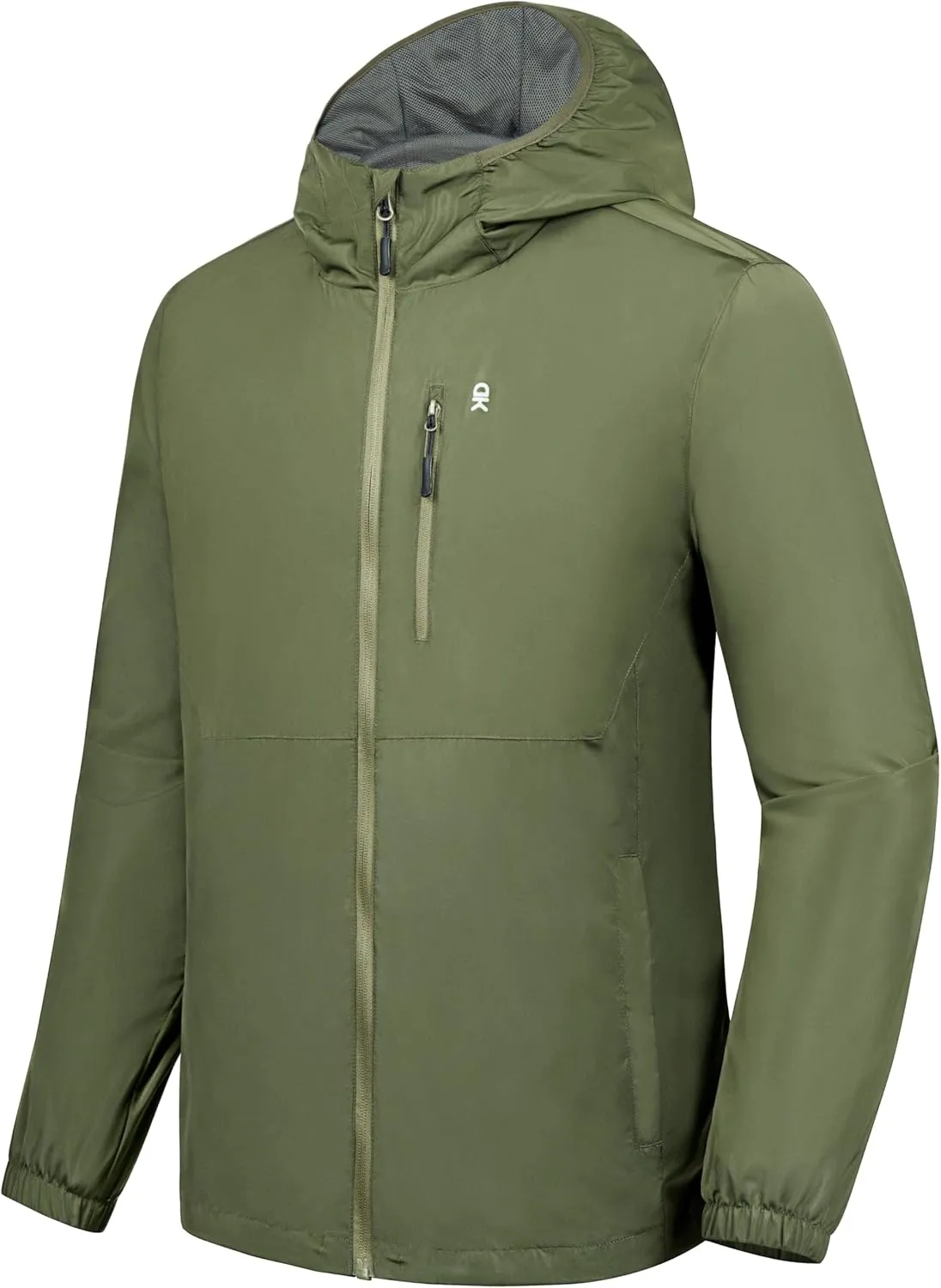 Little Donkey Andy Mens Windbreak Jacket, Quick Drying Water Repellent Light Jackets for Men Wrinkle Reduction
