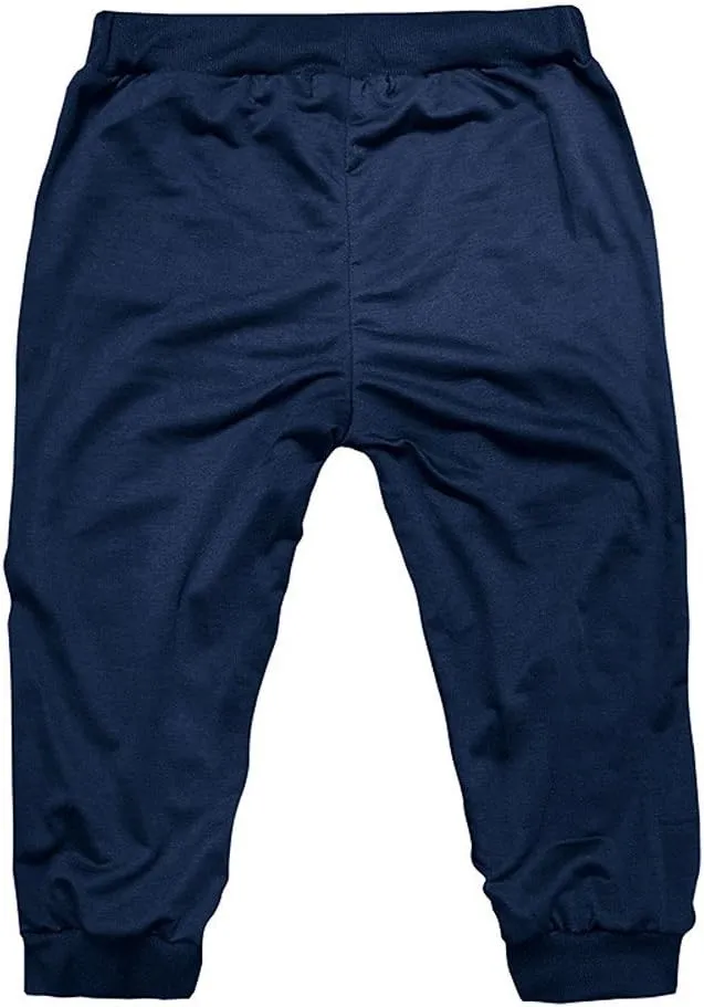 Mens 3/4 Joggers Capri Pants Cotton Below Knee Length Running Shorts Drawstring Slim Fit Workout Capri Joggers