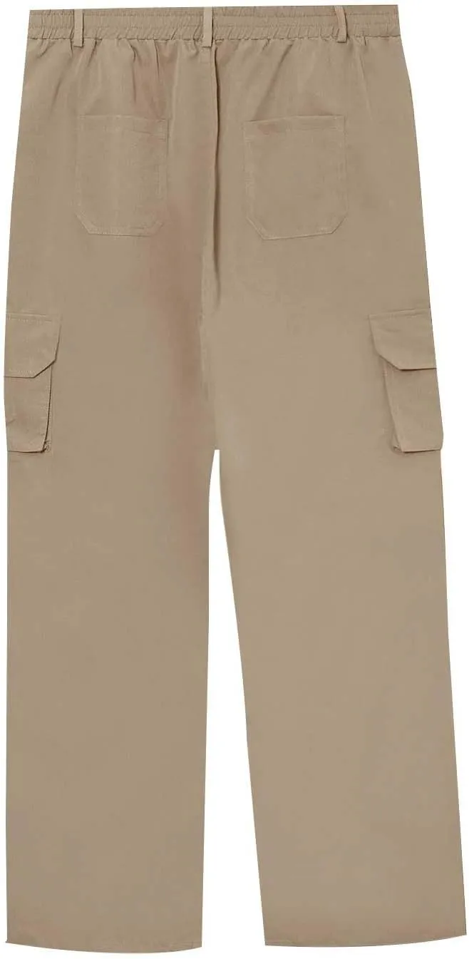 Mens Cargo Pants Thickened Pants Cotton Pocket Multi Color Large Sanitary Pants Multi Pockets Relaxed Fit