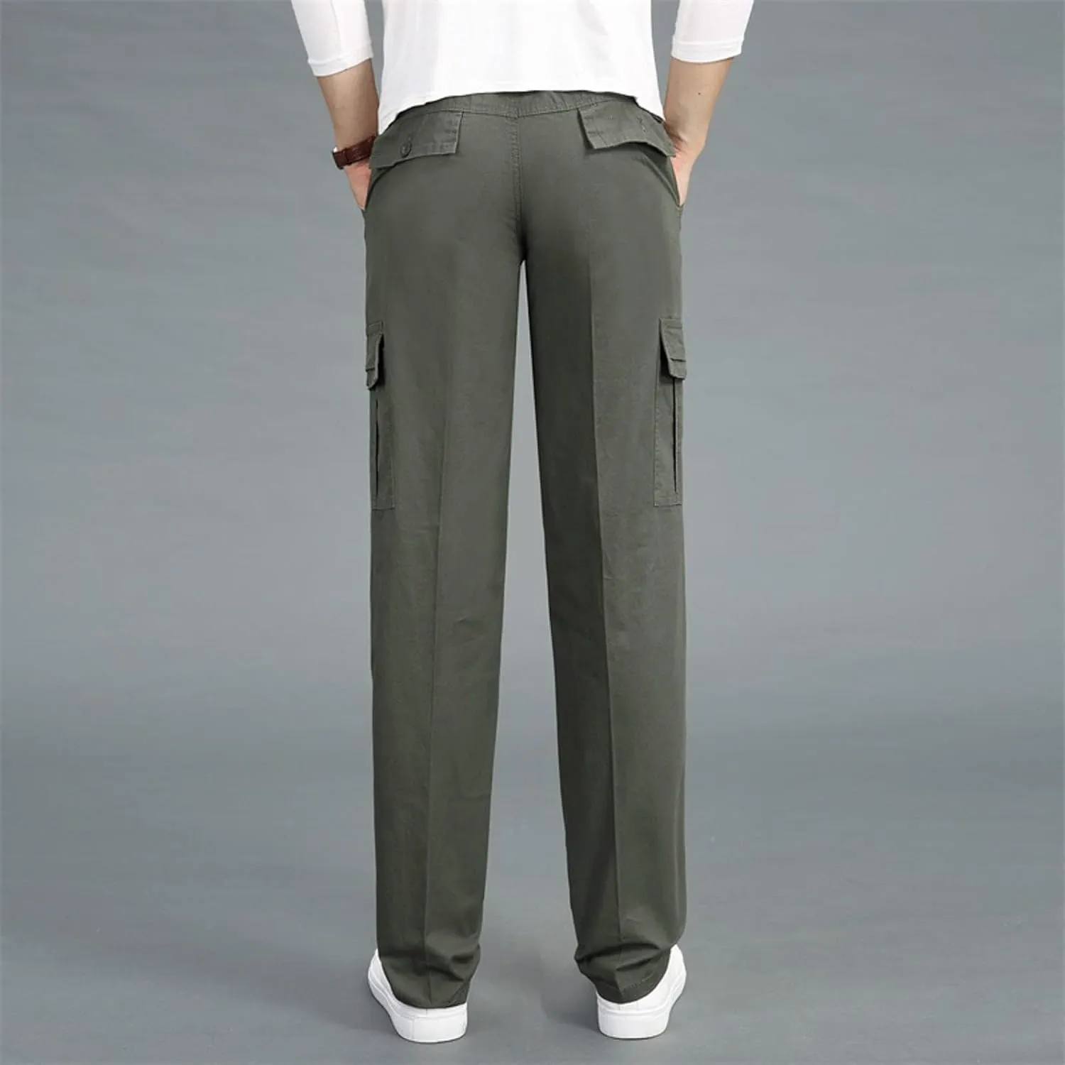 Mens Cargo Sweatpants Mens Boot Cut Work Pants Baggy Khaki Pants Mens Relaxed fit Mountain Khaki Khaki Pants for Men