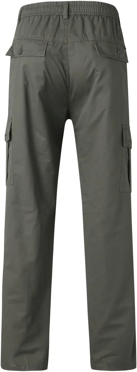 Mens Cargo Sweatpants Mens Boot Cut Work Pants Baggy Khaki Pants Mens Relaxed fit Mountain Khaki Khaki Pants for Men