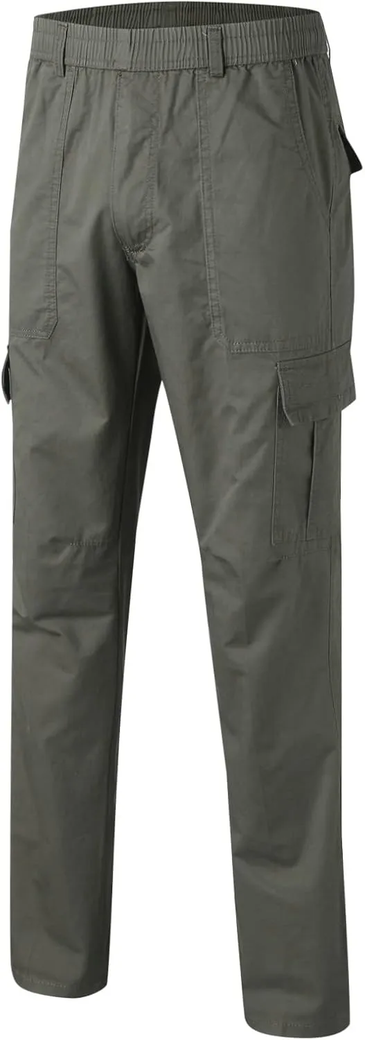 Mens Cargo Sweatpants Mens Boot Cut Work Pants Baggy Khaki Pants Mens Relaxed fit Mountain Khaki Khaki Pants for Men