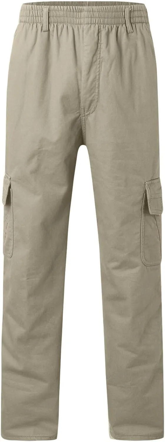 Men's Cargo Sweatpants Sports Jogging Trousers Cargo Joggers Men's Cargo Pants Elastic Waistband Chino Slim Skinny