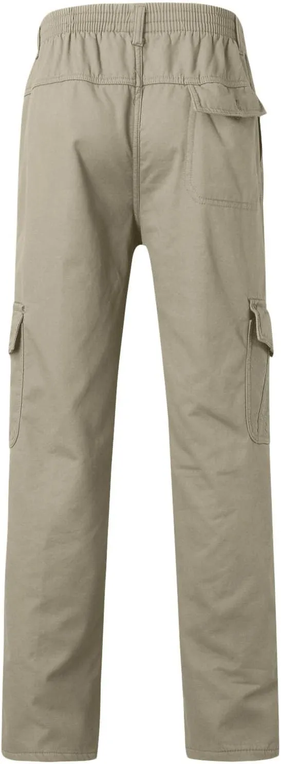 Men's Cargo Sweatpants Sports Jogging Trousers Cargo Joggers Men's Cargo Pants Elastic Waistband Chino Slim Skinny
