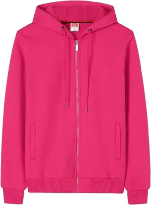 Mens Fall Winter Fleece Full-Zip Hoodie, Zip-Up Hooded Sweatshirt Oversized Pullover Raglan Sleeve Casual Outfits Top