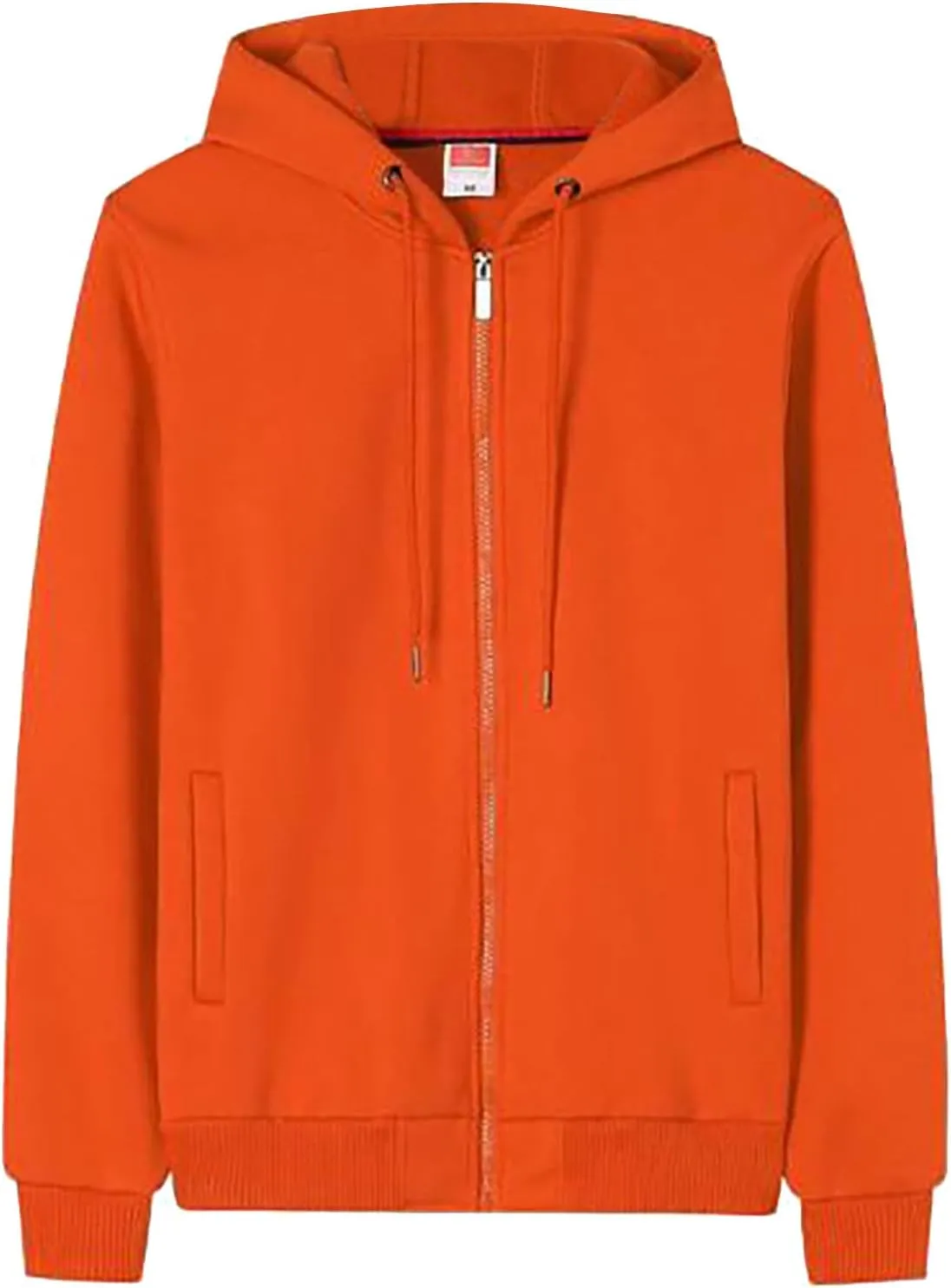 Mens Fall Winter Fleece Full-Zip Hoodie, Zip-Up Hooded Sweatshirt Oversized Pullover Raglan Sleeve Casual Outfits Top