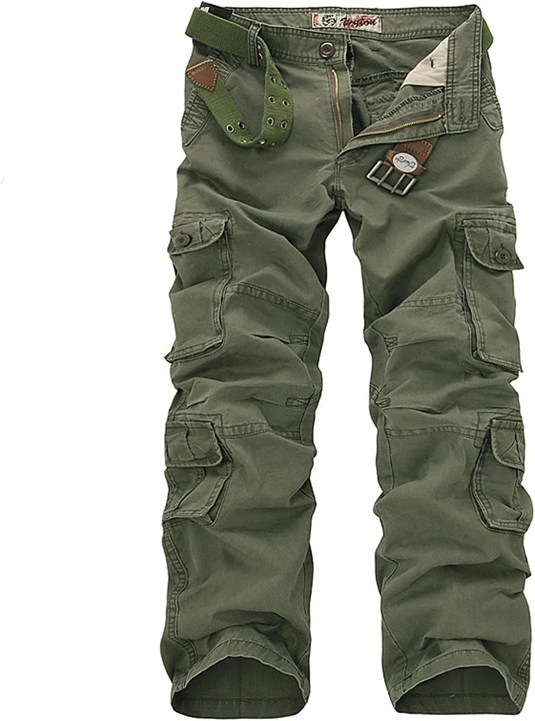 Men's Hiking Cargo Pants Relaxed Fit Baggy Multi-Pocket Track Pants Oversized Workout Sports Joggers Sweatpants