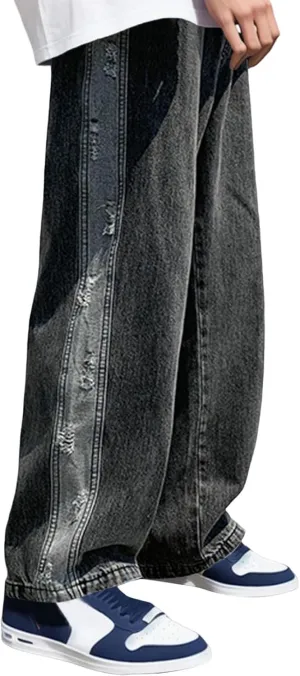 Men's Loose Jeans Workwear Straight Fit Stretch Basic Straight Leg Jean Men's Comfort Fit Jean Men's Premium Fit Loose Jean