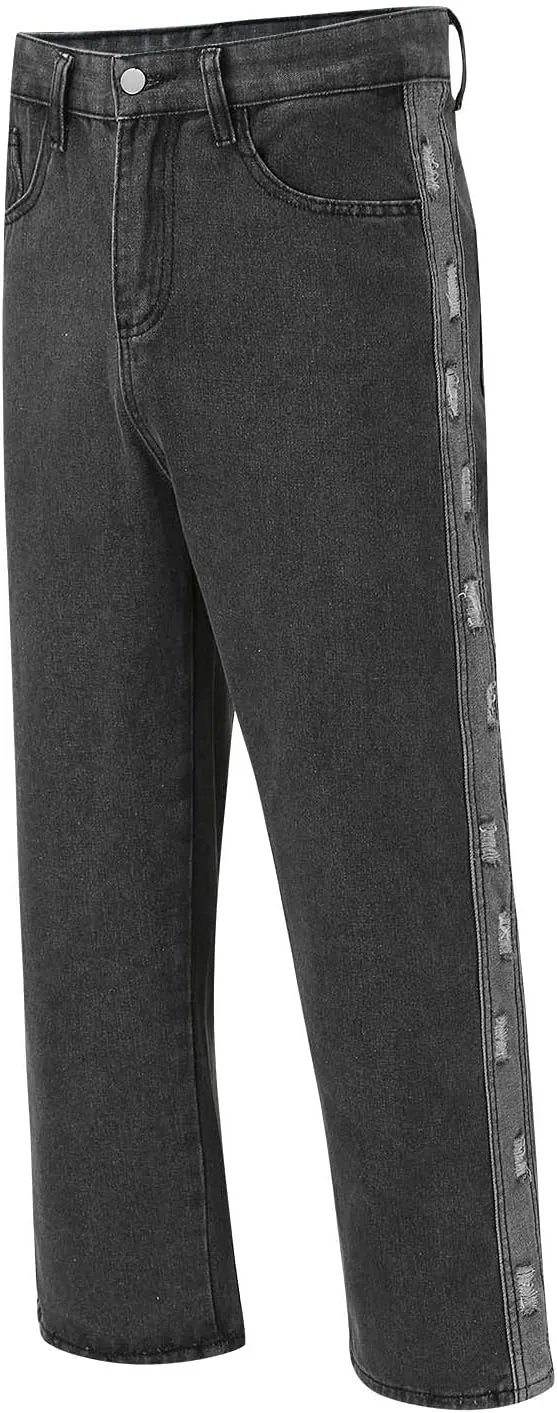 Men's Loose Jeans Workwear Straight Fit Stretch Basic Straight Leg Jean Men's Comfort Fit Jean Men's Premium Fit Loose Jean