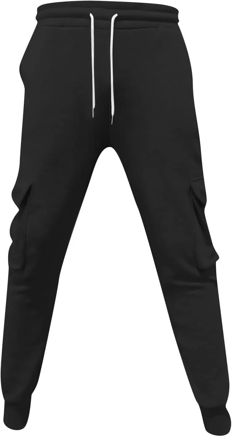 Men's Overalls Elastic Waist Drawstring Multi Pocket Casual Pants Hiking Pants Cotton Twill Sport Pant