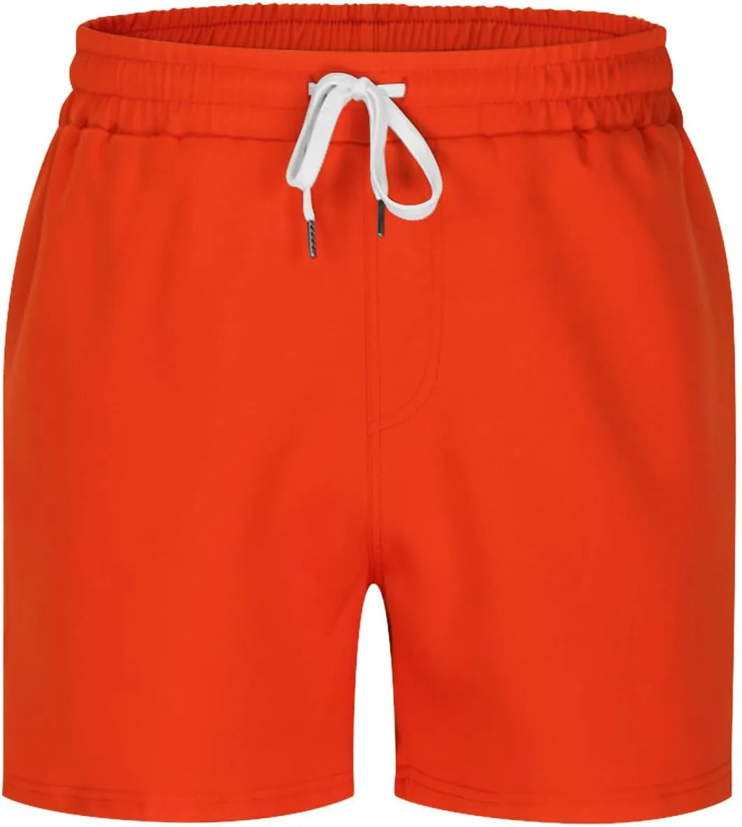 Mens Running Shorts 3 Inch Lightweight Drawstring Waist Athletic Shorts Summer Quick Dry High Split Gym Yoga Shorts