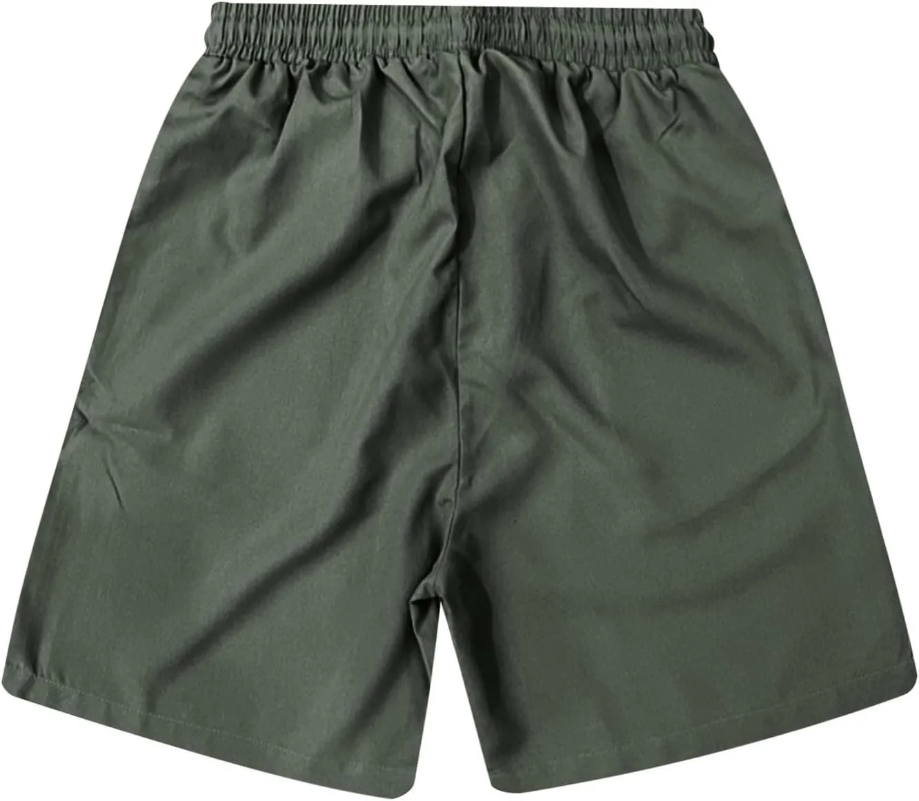 Mens Shorts Quick Dry Drawstring Exercise Elastic Waist Relaxed Shorts with Pockets