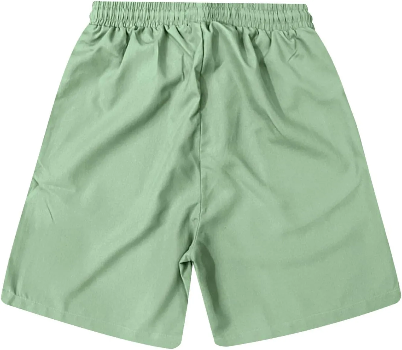 Mens Shorts Quick Dry Drawstring Exercise Elastic Waist Relaxed Shorts with Pockets
