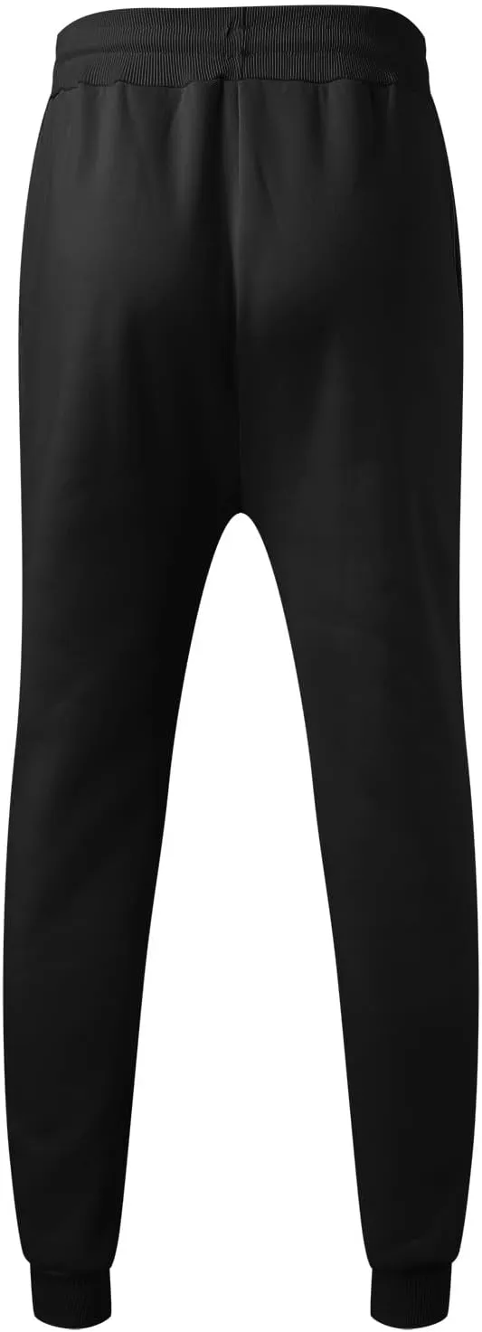 Mens Sweatpants, Men's Lightweight Sweatpants Loose Fit Open Bottom Athletic Running Jogging Pants with Pockets