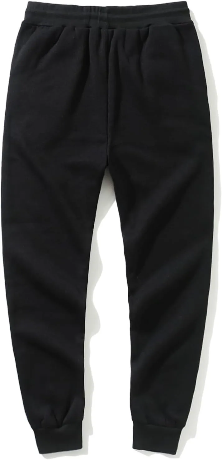 Mens Sweatpants, Men's Lightweight Sweatpants Loose Fit Open Bottom Athletic Running Jogging Pants with Pockets