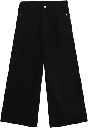 Men's Vintage Long Wide Leg Wash Jeans Fashion Casual Baggy Straight Jeans with Pockets