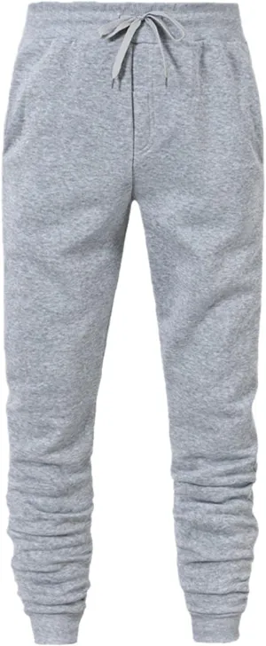 Men's Winter Fleece Lined Sweatpants Stretch Joggers Athletic Pants Hiking Workout Running Casual Baggy Sport Pants